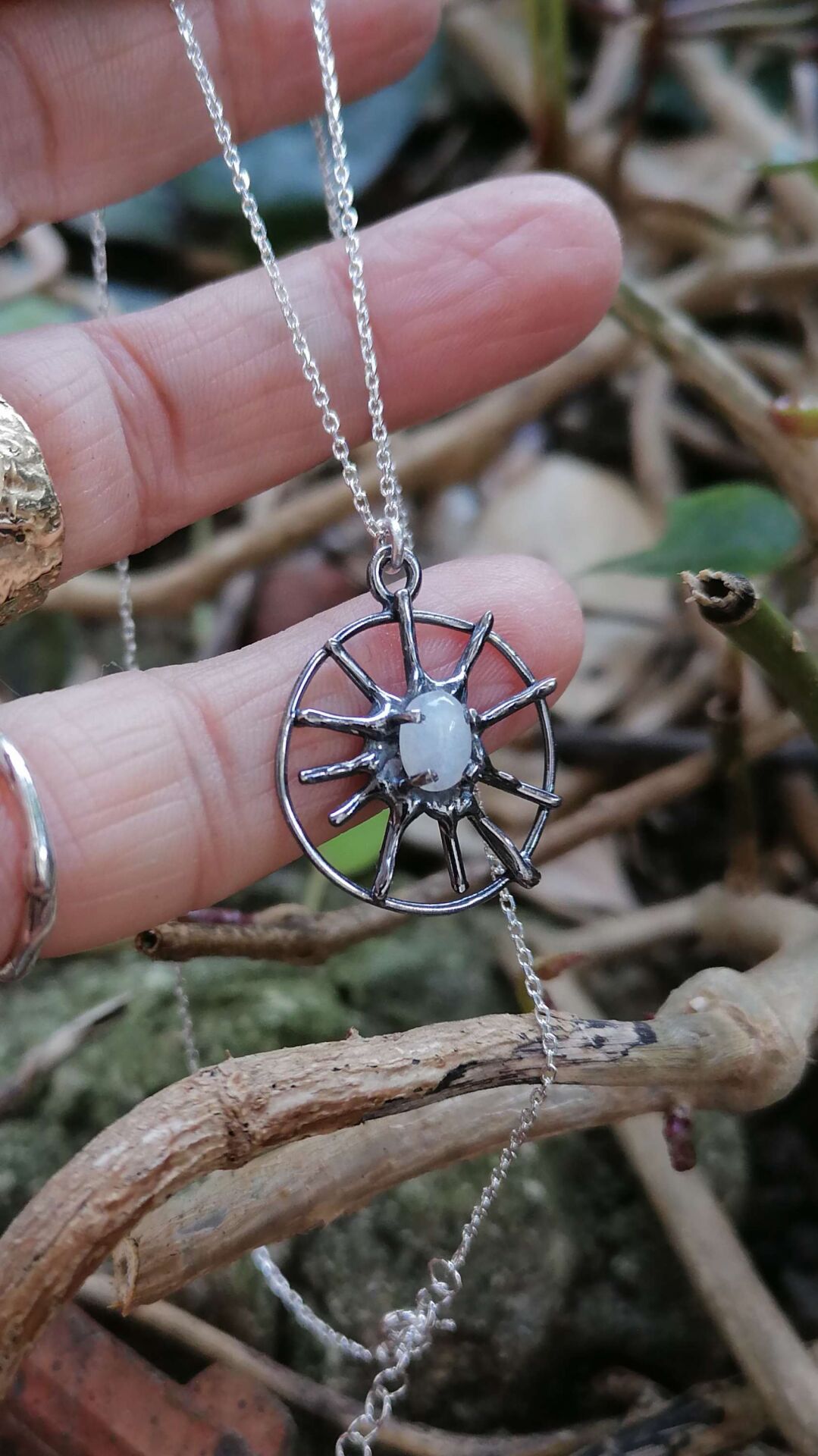 Aytaşlı Gümüş Ferris Kolye