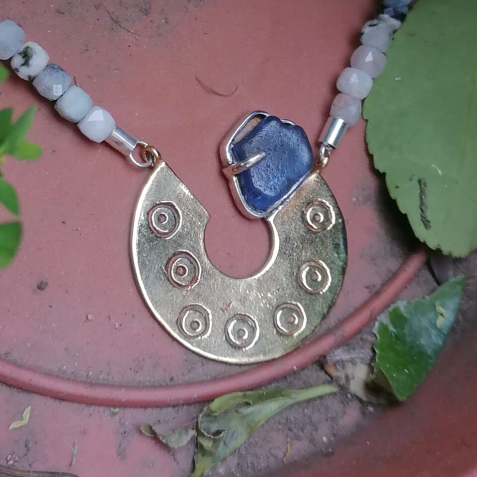 Aquamarine Dizide Deniz Camı Kolye