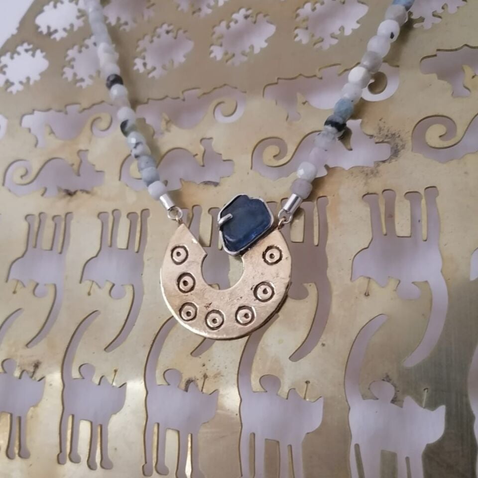 Aquamarine Dizide Deniz Camı Kolye