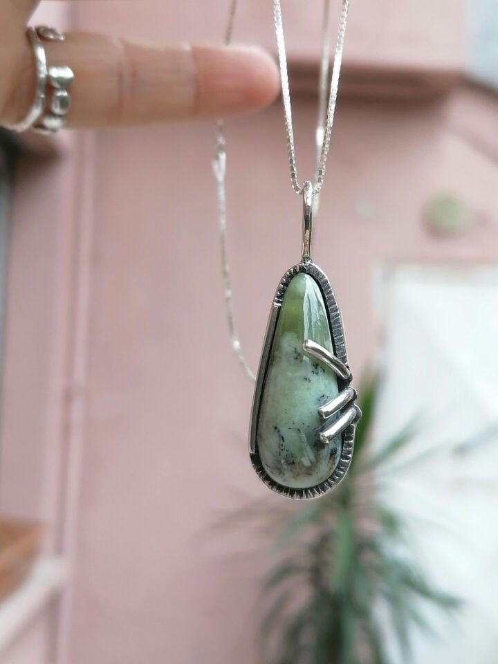 Damla Chrysocolle Kolye