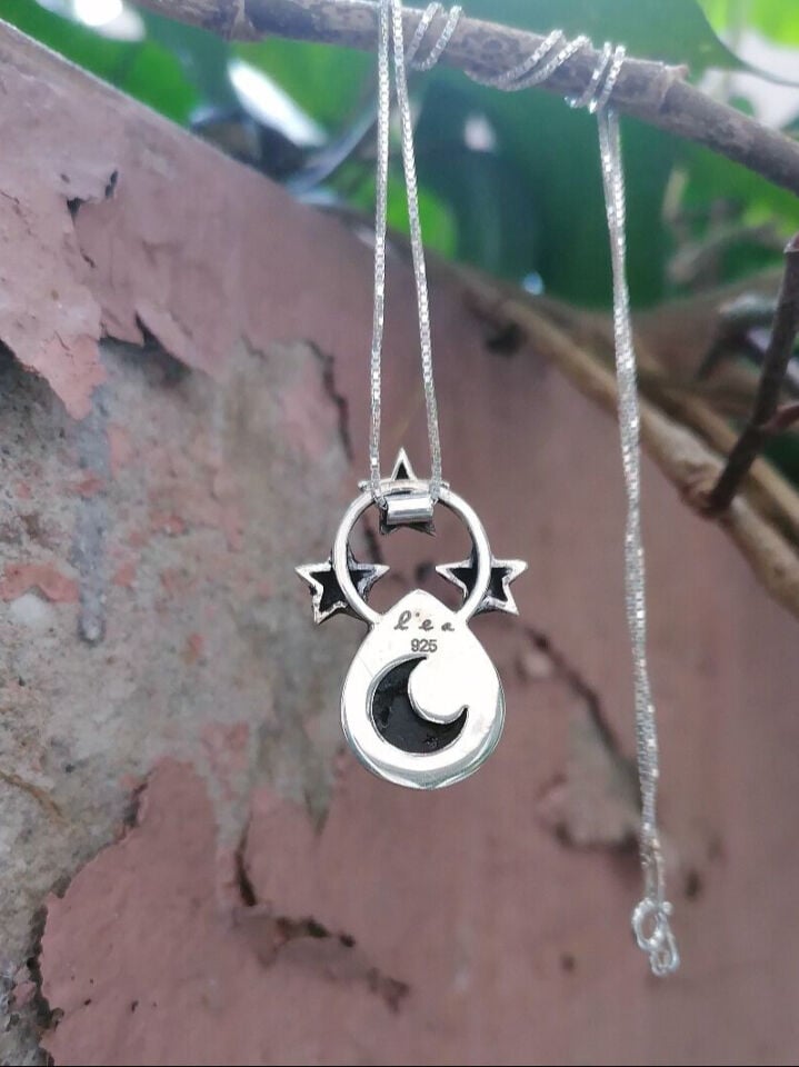 Apatite Taşlı Yıldızlı Kolye