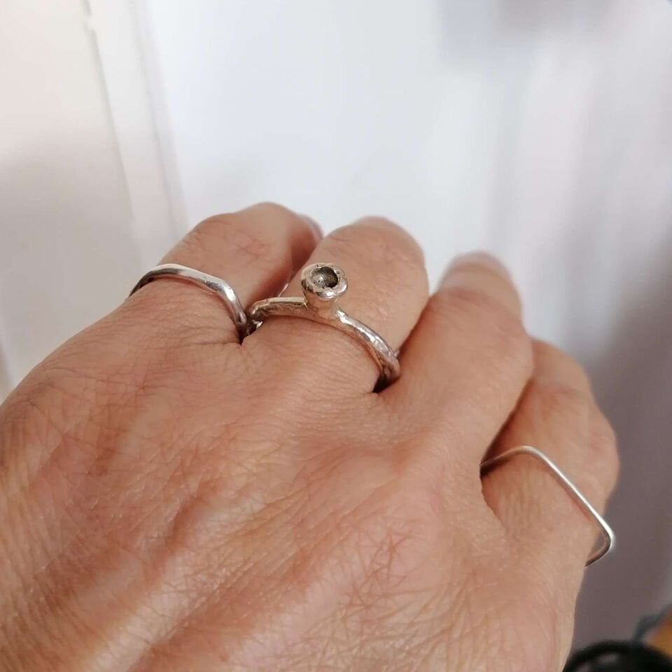 Gümüş Shrek Yüzük Tekli