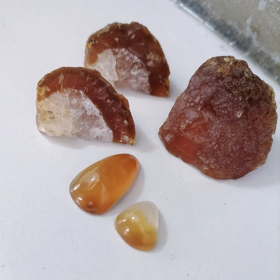 Akik Taşlı Gümüş Kolye