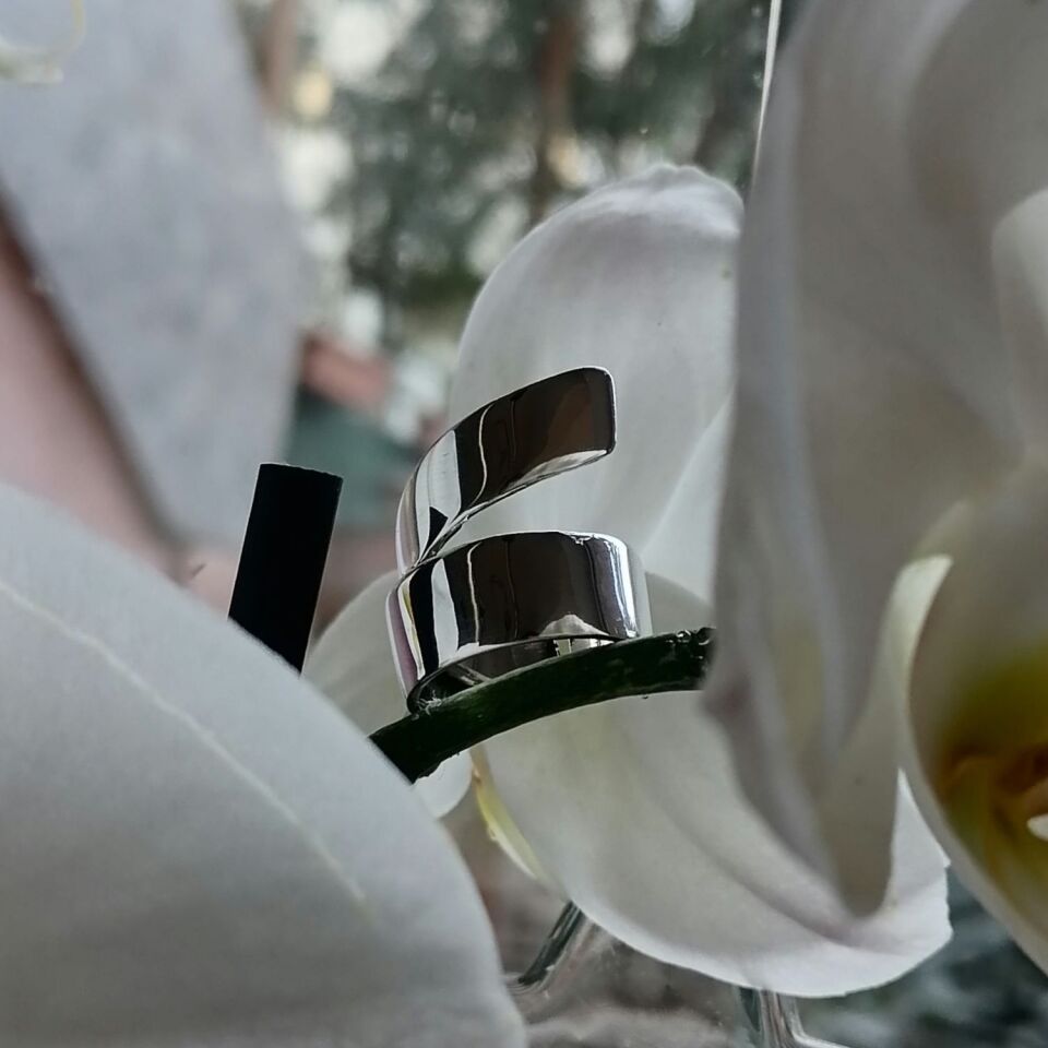 Çift Sıra Gümüş Yüzük