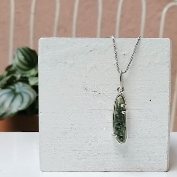 Druzy Jasper Gümüş Kolye