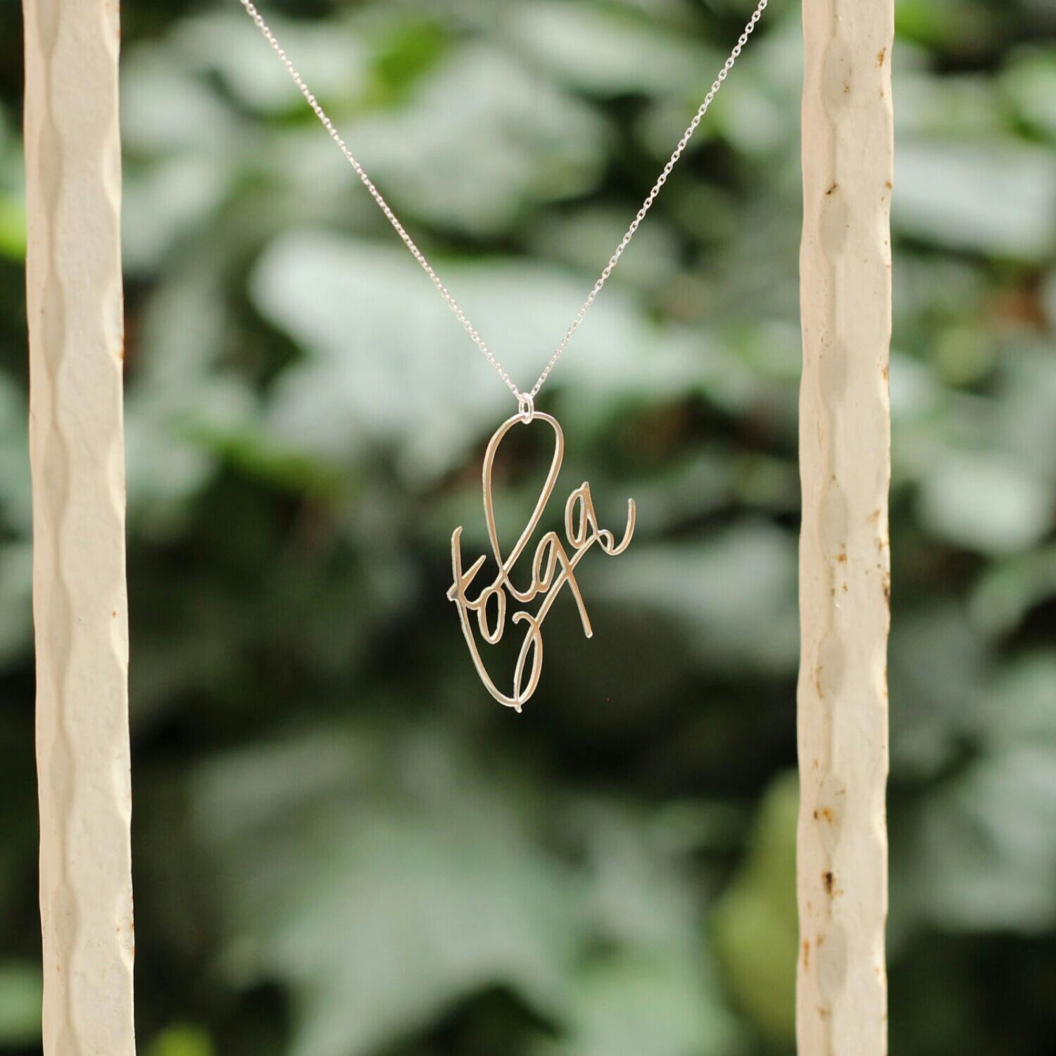 Kişiye Özel İsim Gümüş Kolye