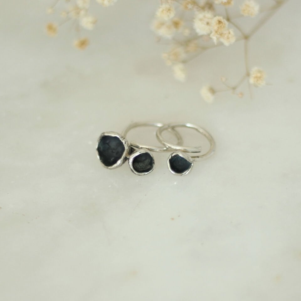 Gümüş Çanak Yüzük İkili