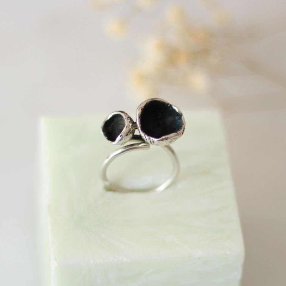 Gümüş Çanak Yüzük İkili