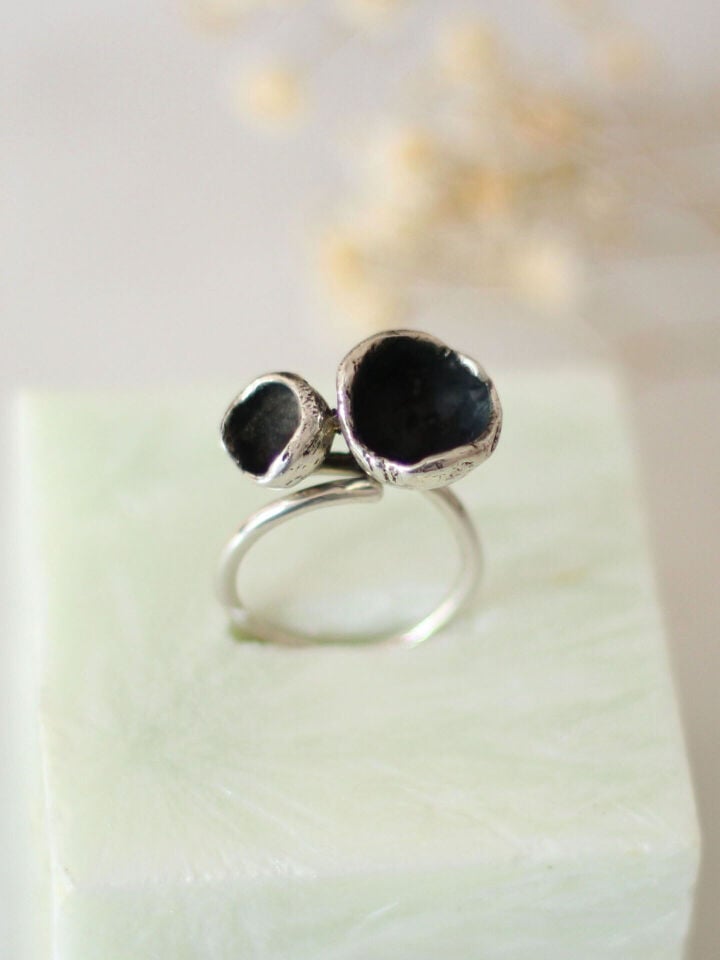 Gümüş Çanak Yüzük İkili