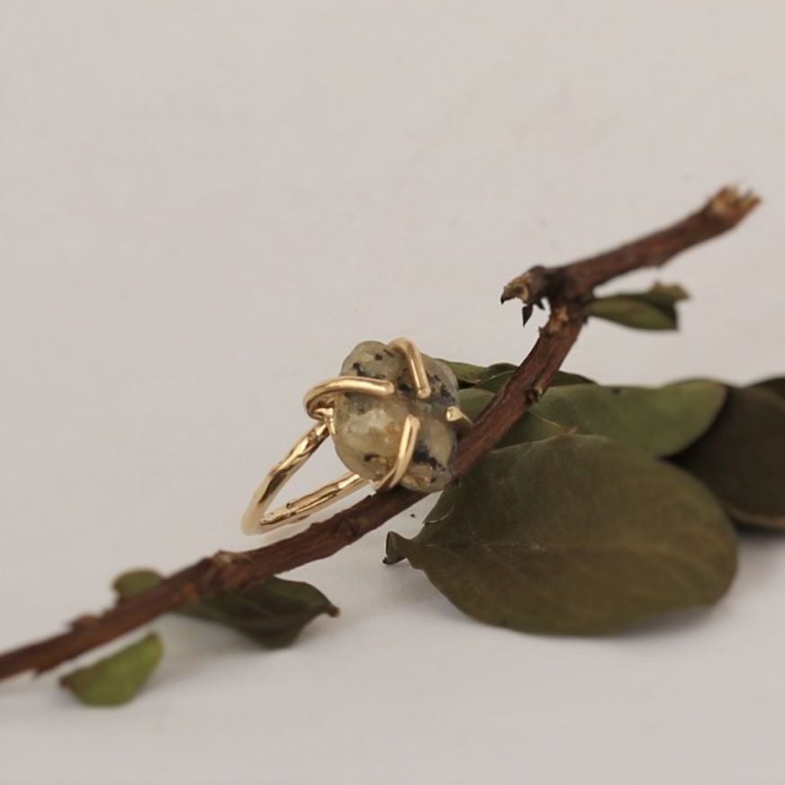 Çakıl Taşlı Bronz Yüzük