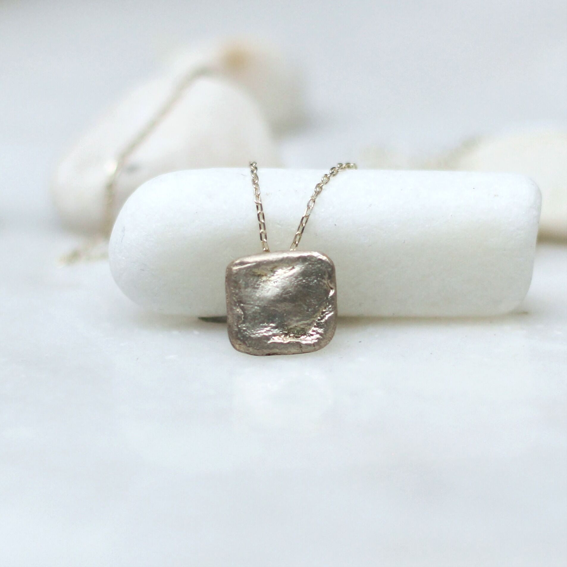 Gümüş Quadrate Kolye