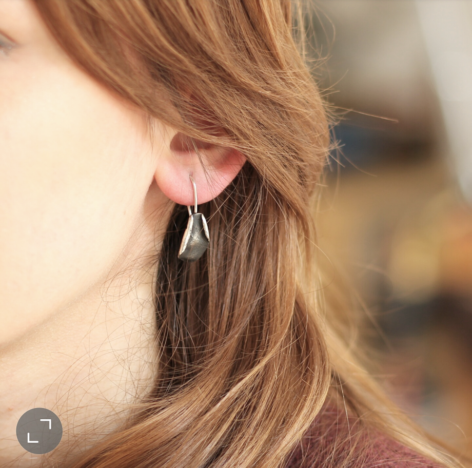 Curl Oksitli Gümüş Küpe IV