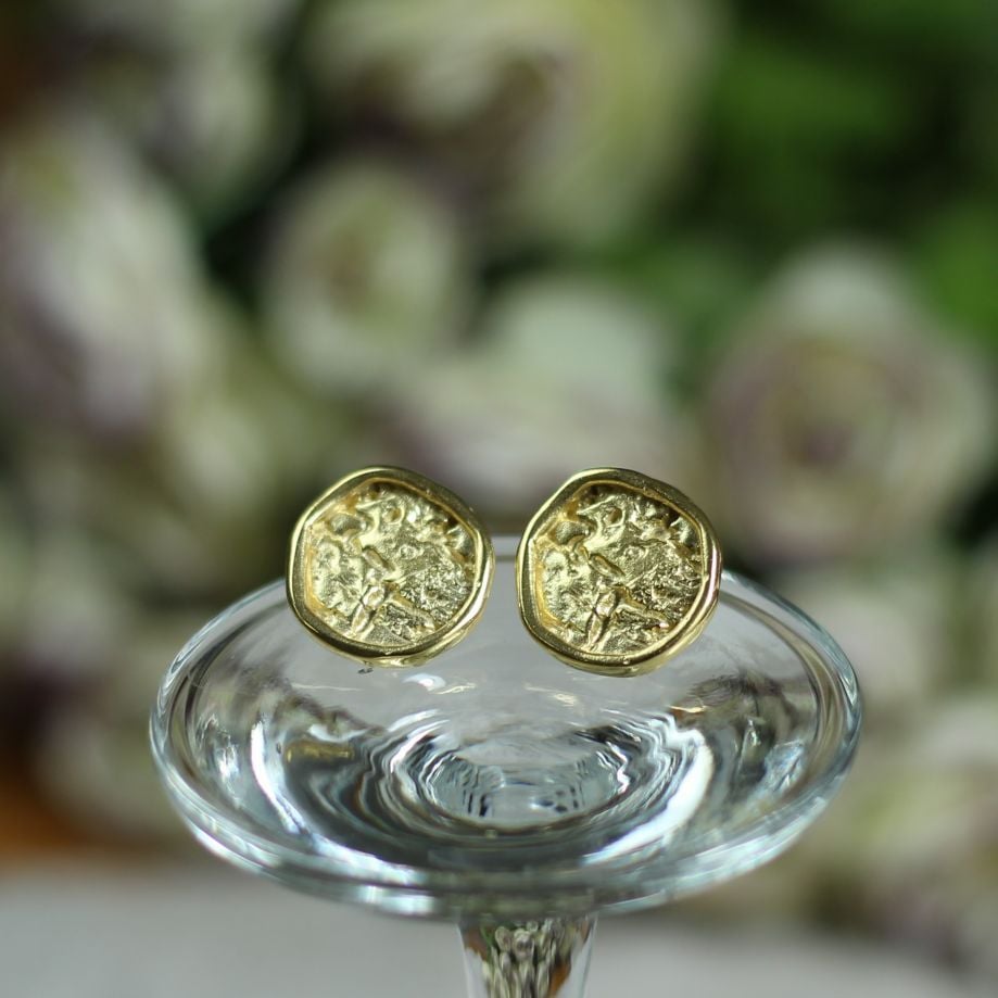 Yeryüzü Altın Kaplama Gümüş Küpe