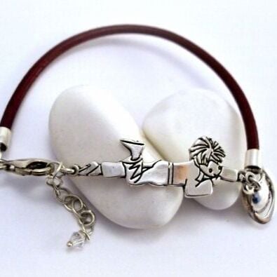 Küçük Prens Figürlü Deri Bileklik