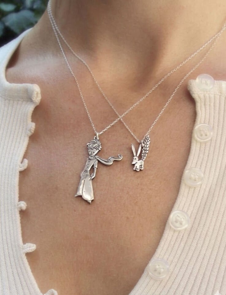 Küçük Prens Gümüş Kolye