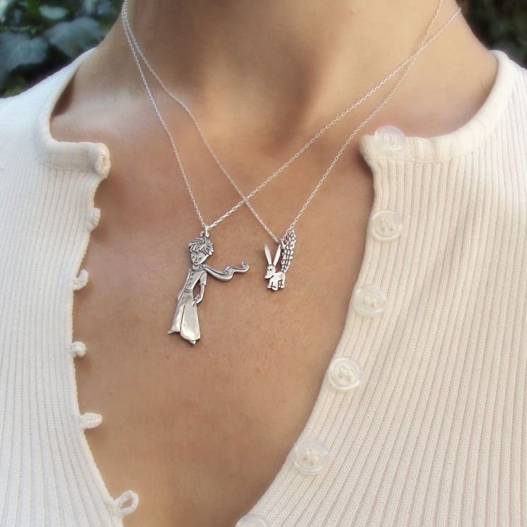 Küçük Prens Gümüş Kolye