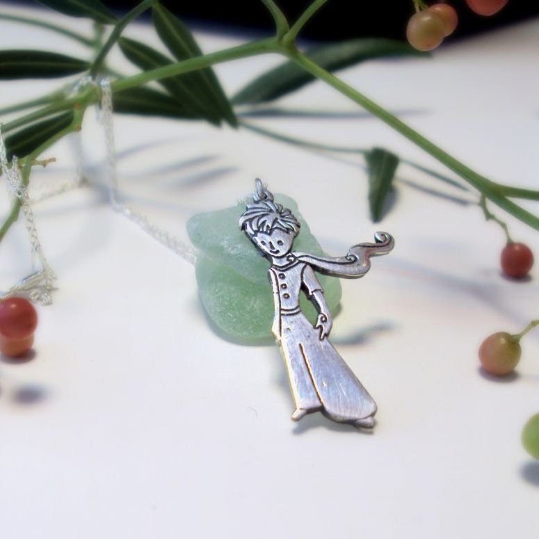 Küçük Prens Gümüş Kolye