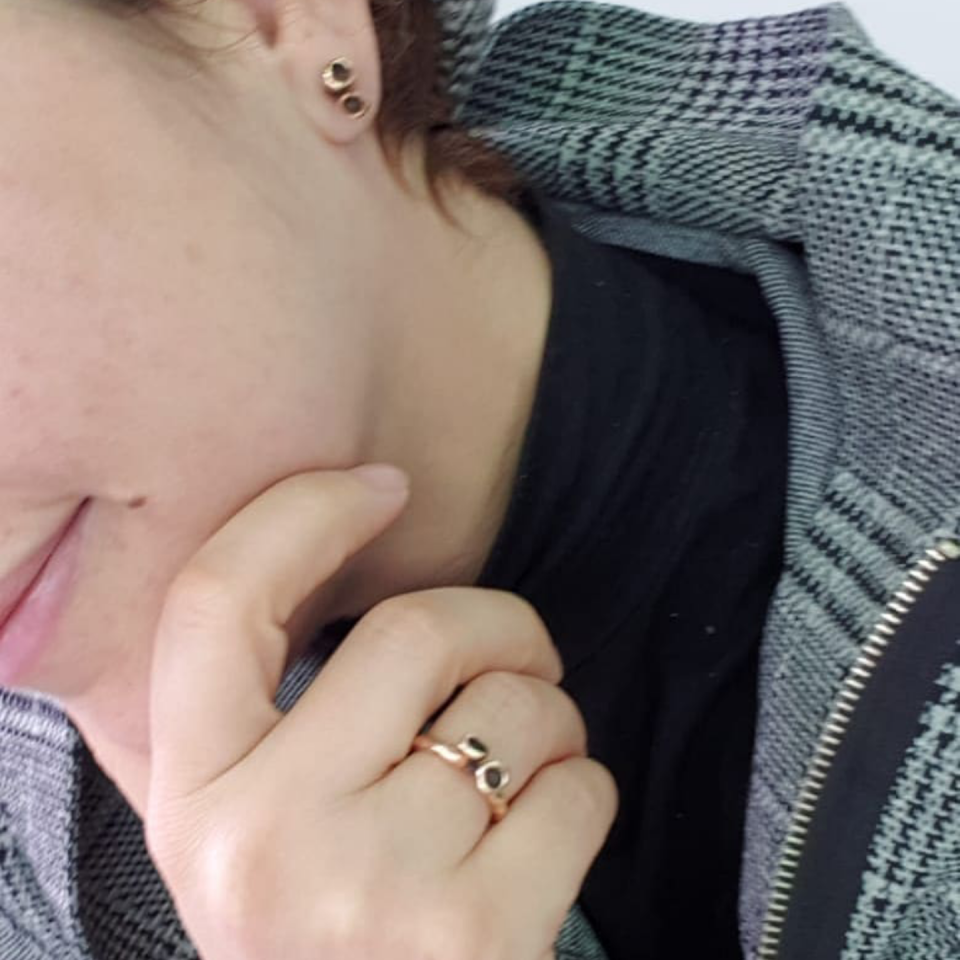 Shrek Bronz Yüzük Taşlı