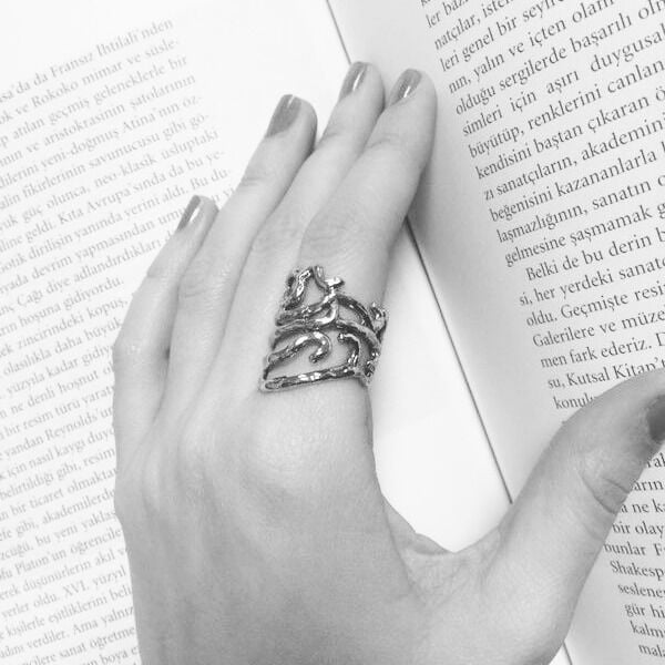 Gümüş Dal Yüzük