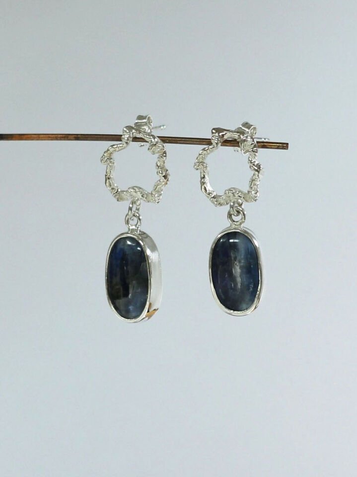 Kyanite Taşlı Bürümcük Küpe