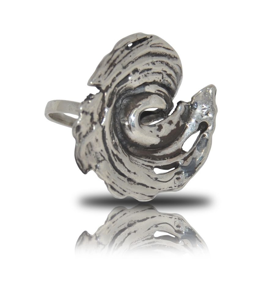 Gümüş Girdap Yüzük