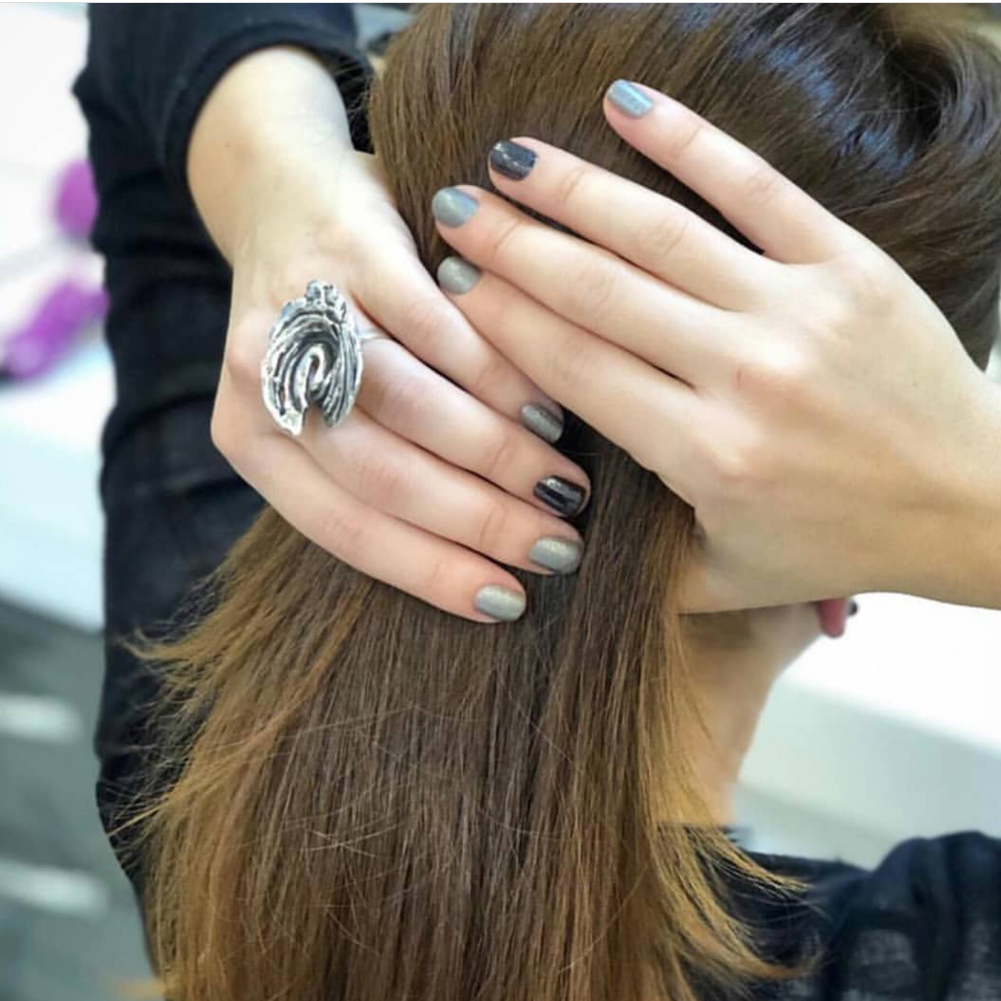 Gümüş Girdap Yüzük