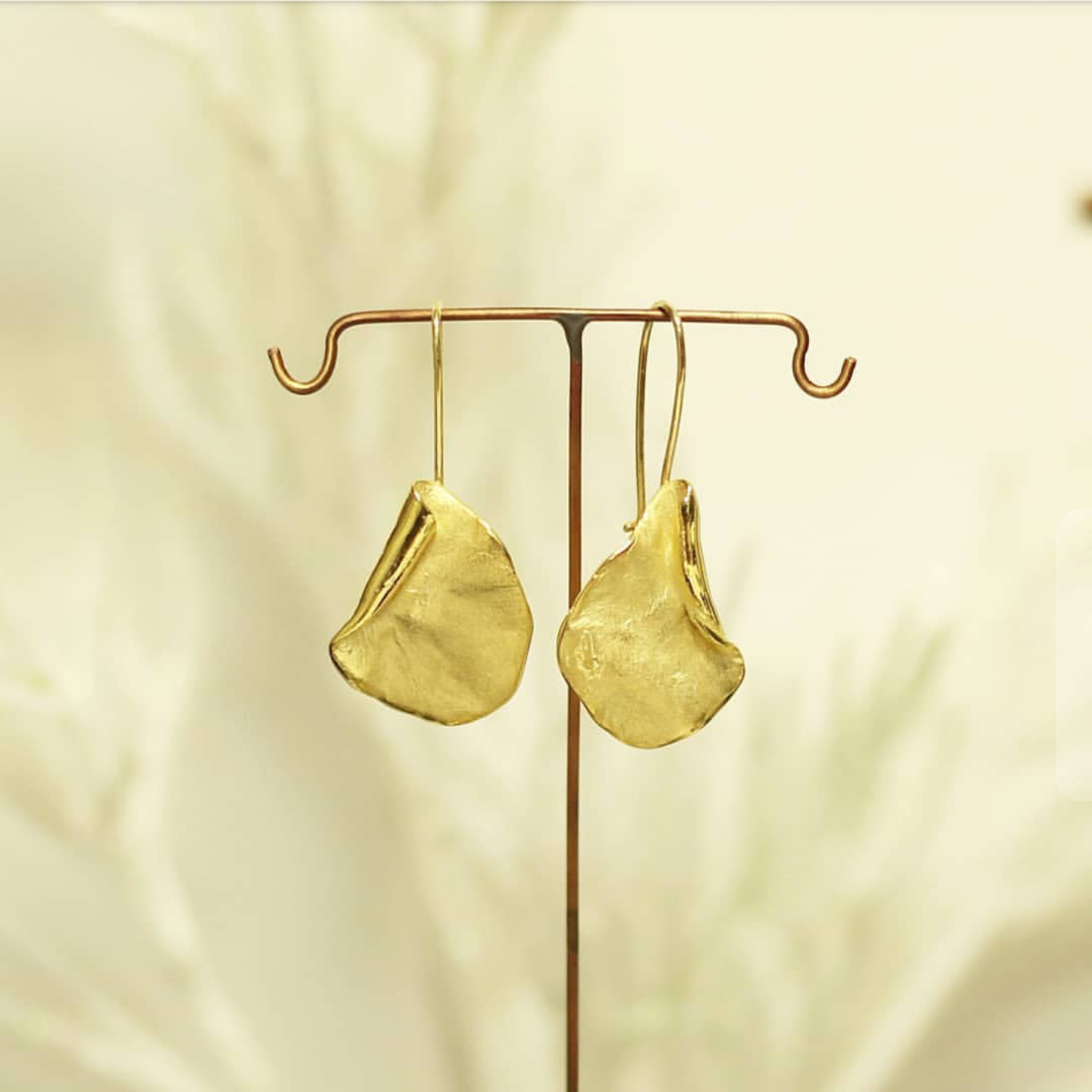 Gümüş Curl Küpe- Altın Kaplama