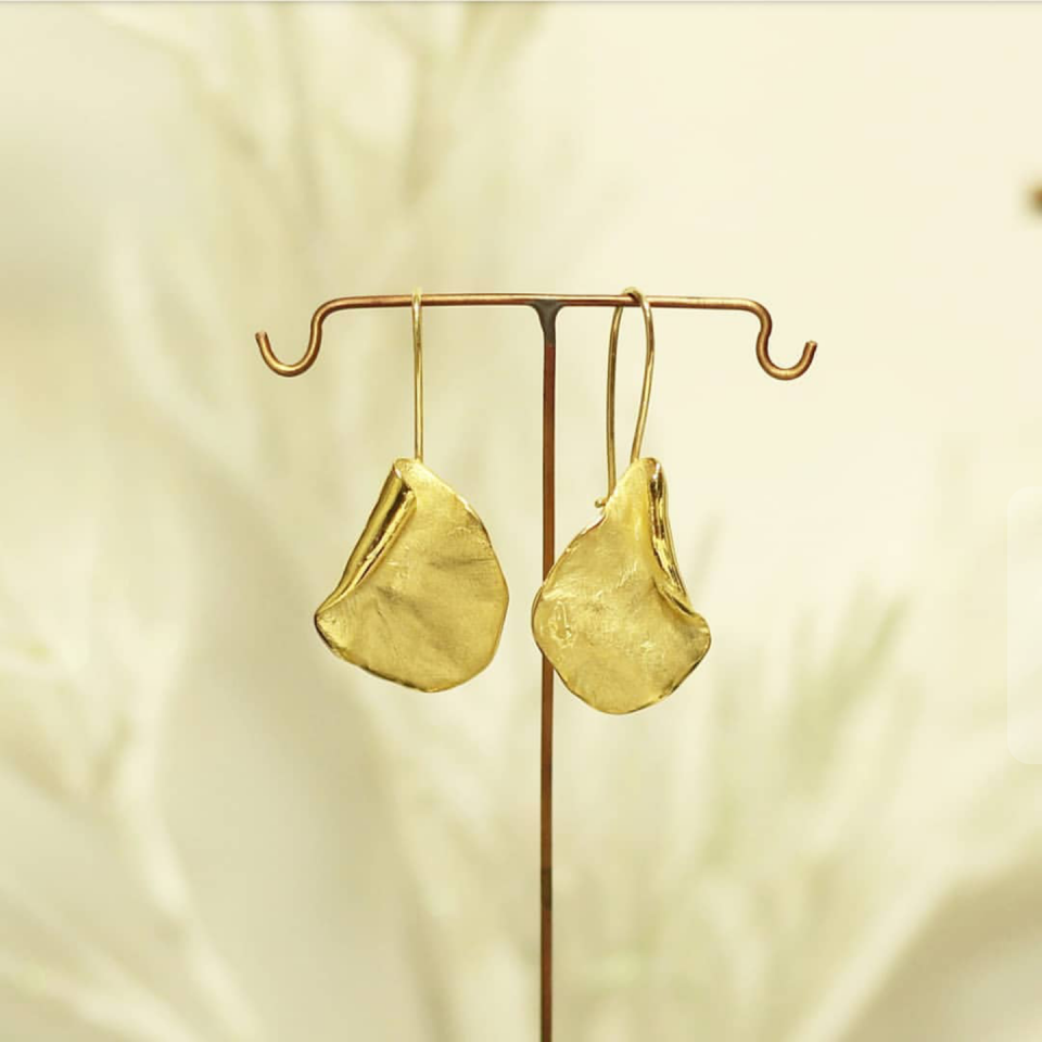 Gümüş Curl Küpe- Altın Kaplama