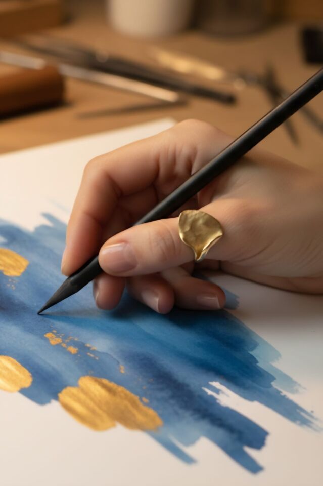 Gümüş Curl Yüzük