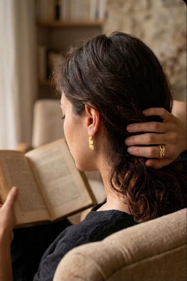 Quadrate Üçlü Küpe