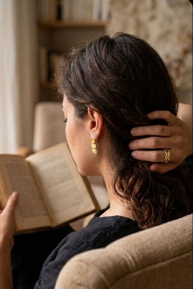 Quadrate Üçlü Küpe