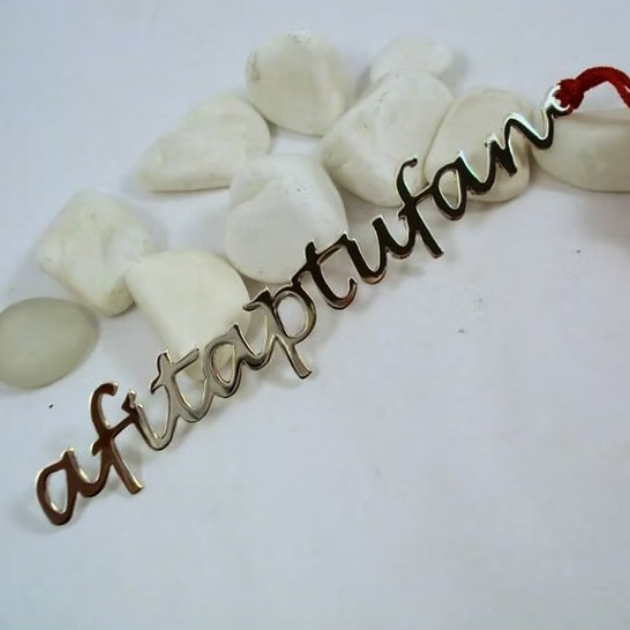 Gümüş Kaplama Kişiye Özel Kitap Ayracı