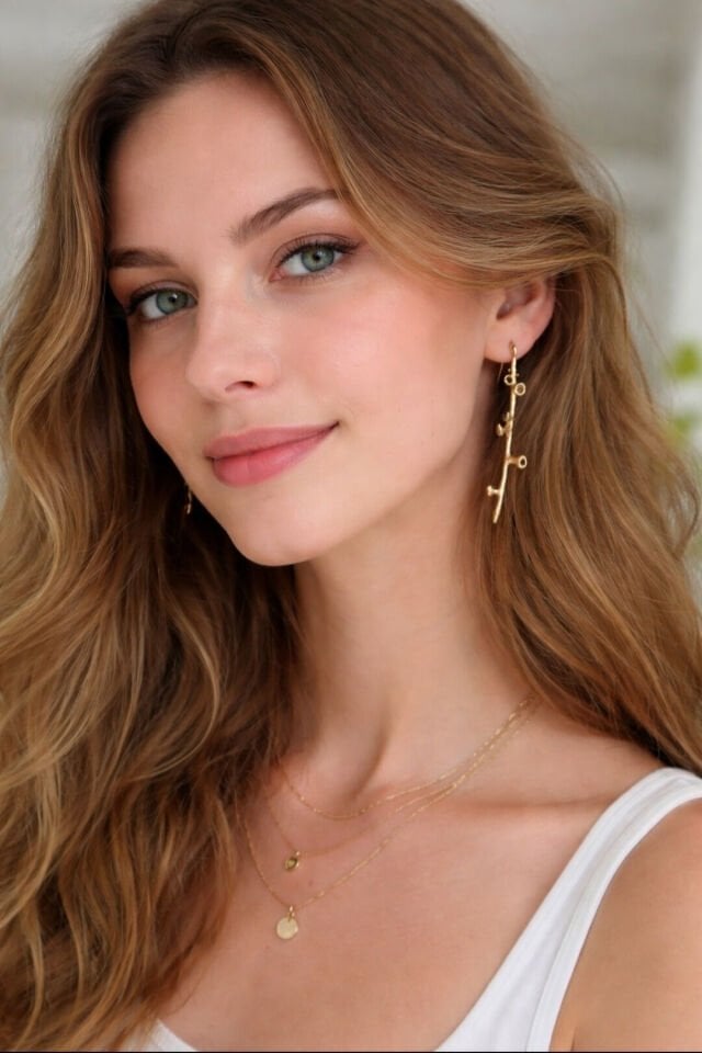 Shrek Asimetrik Gümüş Küpe - L'ea Gümüş tasarım