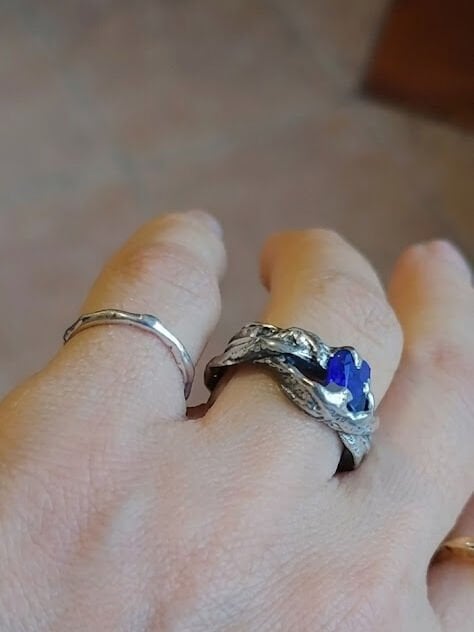 Deniz Camı Gümüş Yüzük II