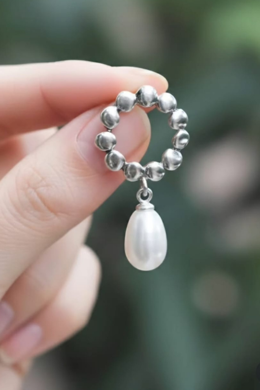 Damla İncili Bubble Gümüş Küpe L'ea Gümüş Tasarım